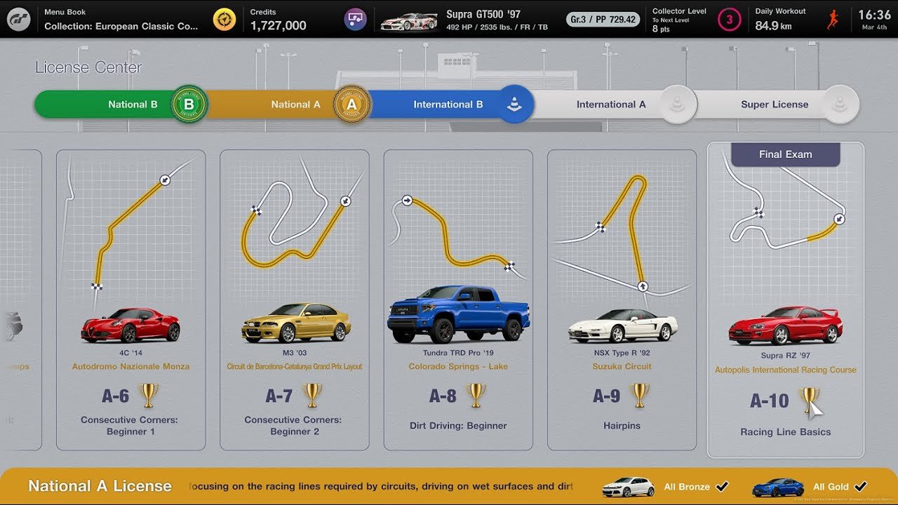 Gran Turismo 7 License Test