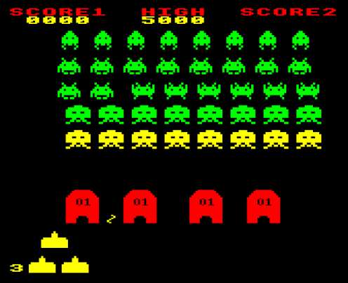 Pac-Man Space Invaders 1978