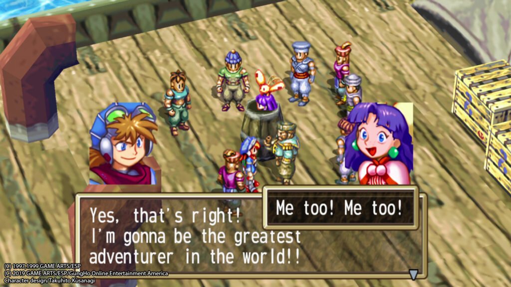 Game RPG PS1 Grandia Gameplay