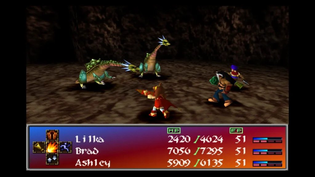 Game RPG PS1 Wild Arms 2 Gameplay