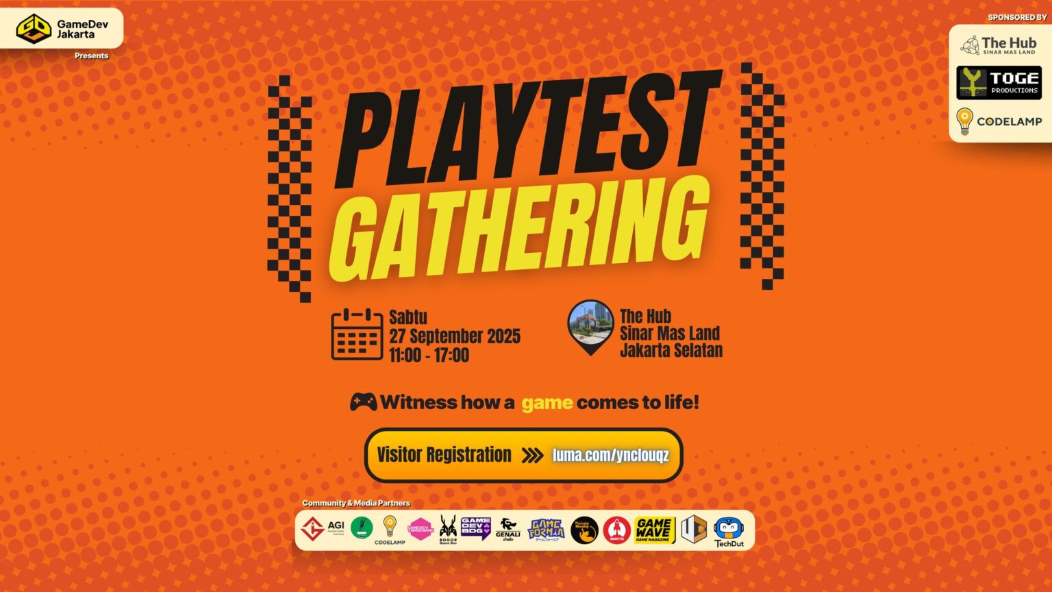 Komunitas Game Dev Jakarta Gelar Play Testing & Gathering di Rasuna Epicentrum Game Dev Jakarta Play Test The Hub