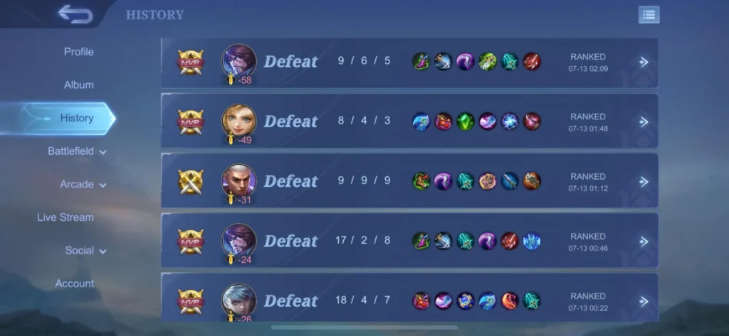 Lose Streak Artinya