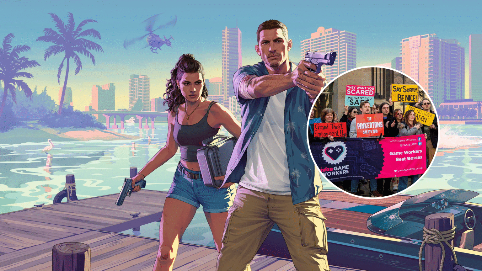 Pekerja yang Di-PHK Rockstar Gelar Aksi Protes di London dan Edinburgh Pekerja yang Terdampak PHK Rockstar Gelar Aksi