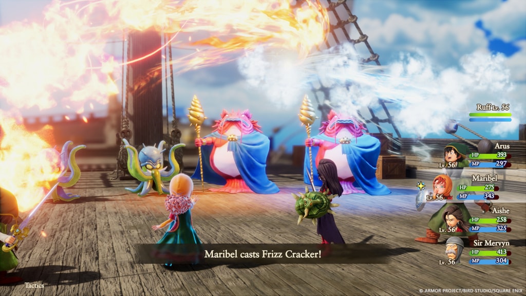 Dragon Quest VII Reimagined Battle