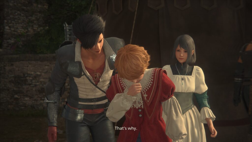 Final Fantasy XVI Review Screenshot Joshua, Clive & Jill