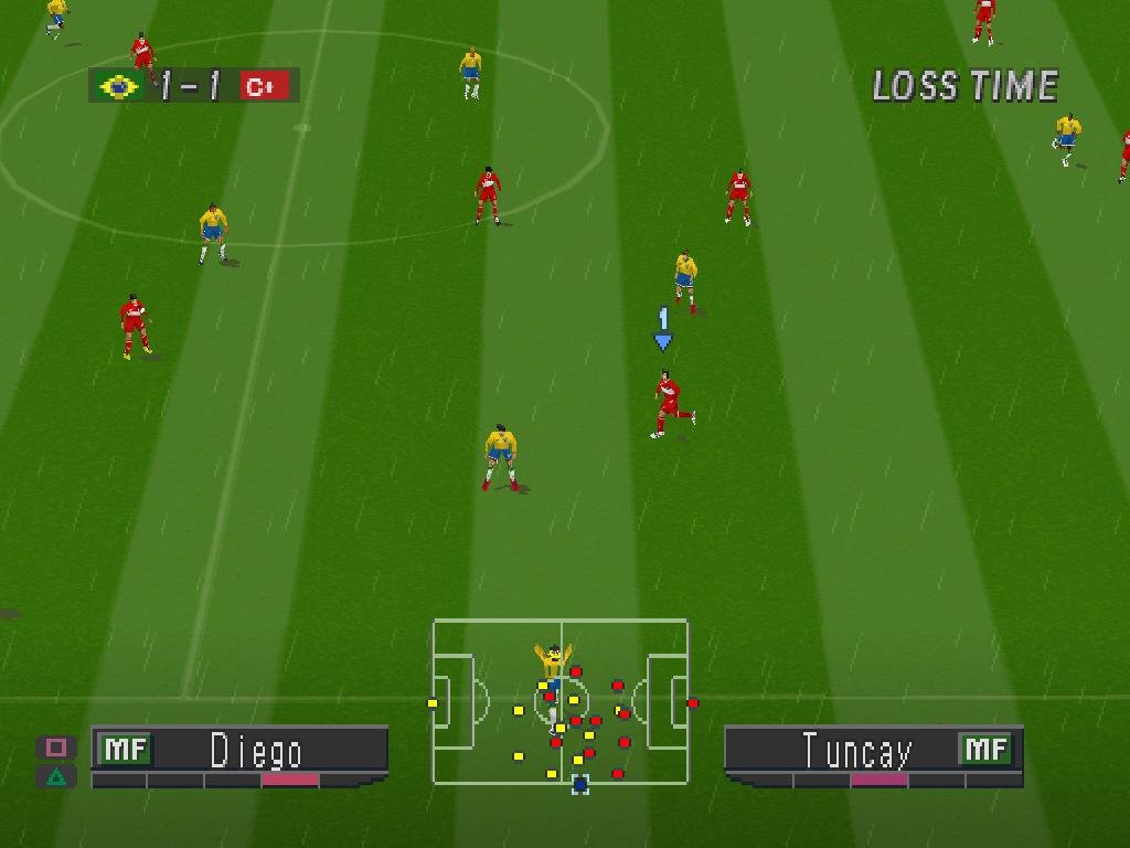 Game PS1 Terbaik Winning Eleven 4 Gameplay