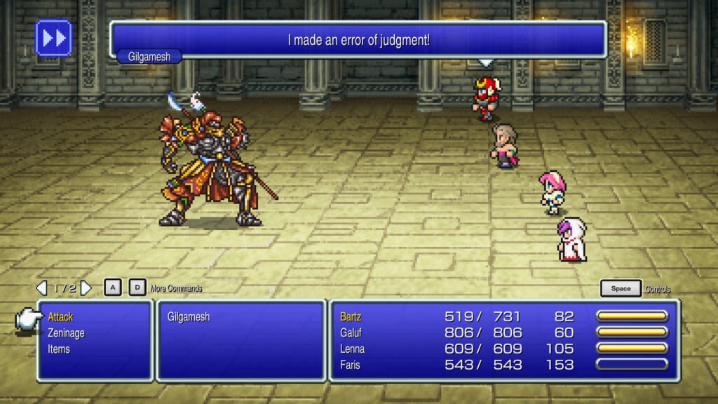 Game Pixel 2D Final Fantasy Pixel Remaster Gameplay