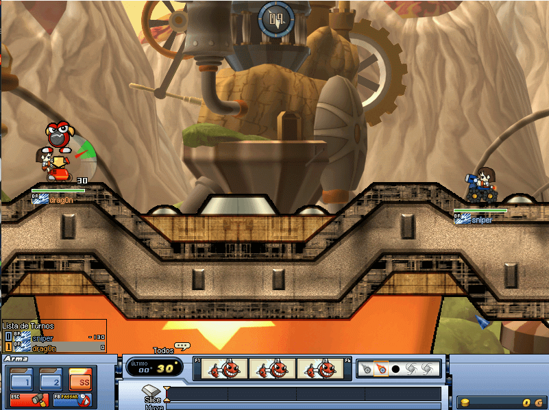 Game Warnet Gunbound Gameplay
