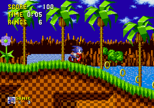 Sonic the Hedgehog Gameplay SEGA Genesis