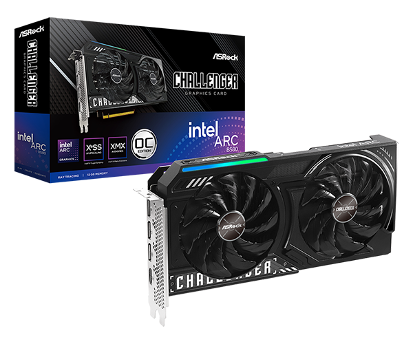 VGA Murah ASRock Intel Arc B580 12GB Challenger OC