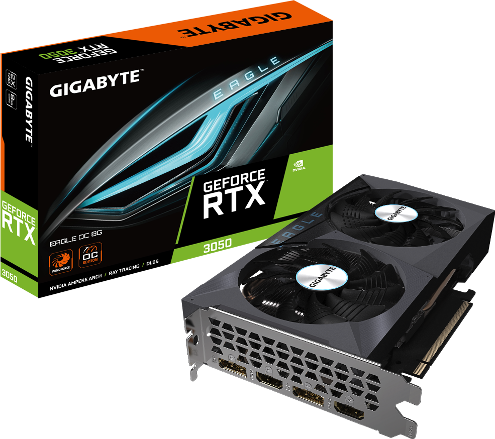 VGA Murah Gigabyte RTX 3050 Eagle OC 8GB GDDR6