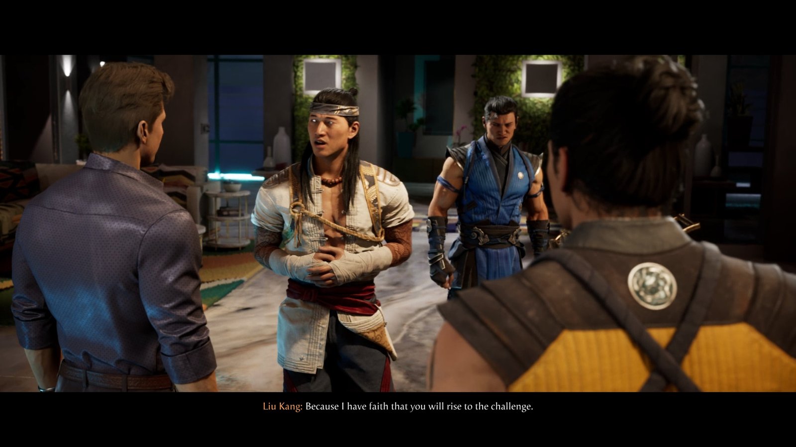 Mortal Kombat 1 Liu Kang, Sub Zero, dan Scorpion Mengunjungi Rumah Johnny Cage