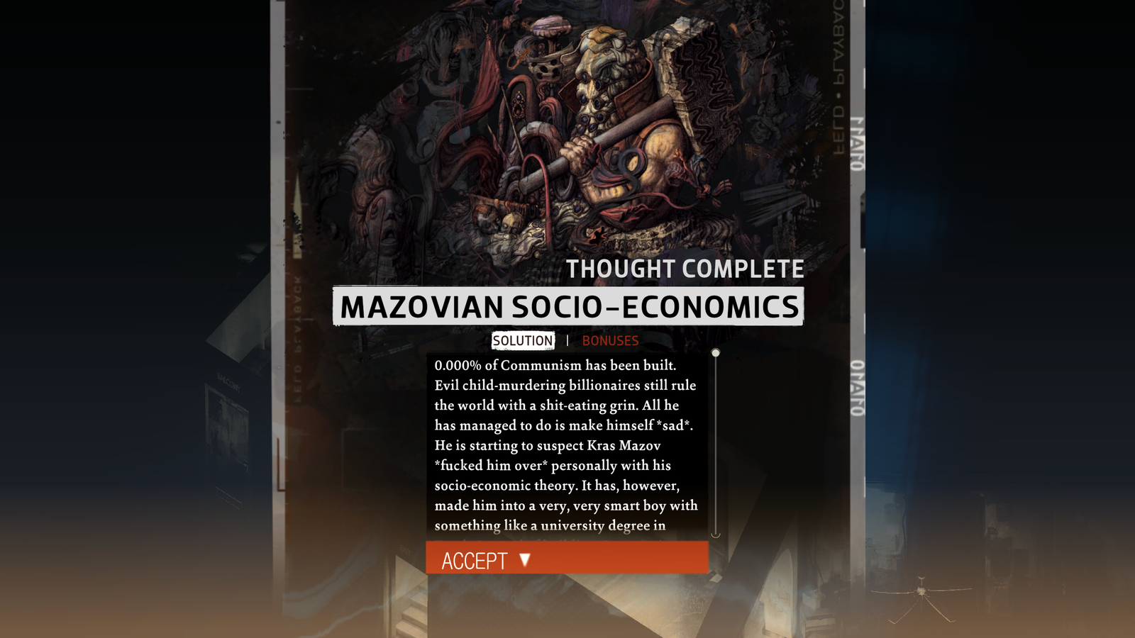 Disco Elysium Internalized Mazovian Socio-Economics