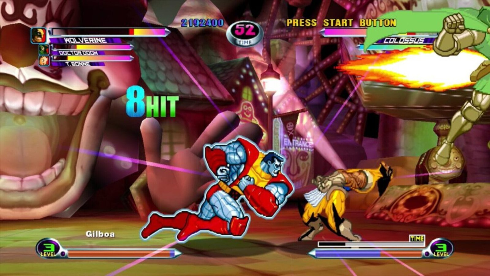 Game Fighting PS2 Marvel Vs. Capcom 2: New Age of Heroes Gameplay