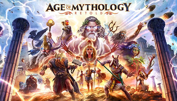 Game Strategi Perang Age of Mythology Retold Cover Art